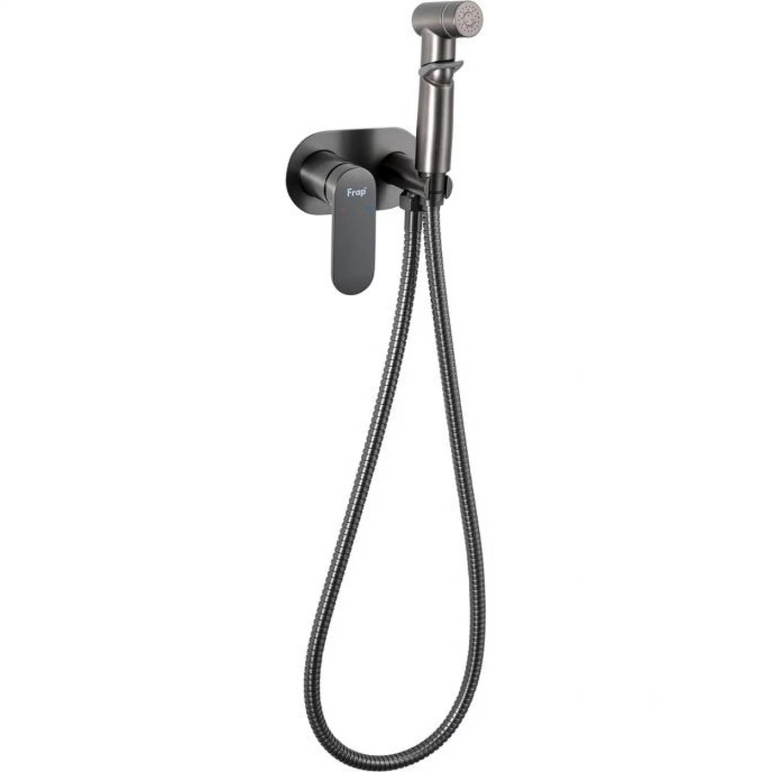 Гигиенический душ встраиваемый Frap H85-9 F2085-9 оружейная сталь