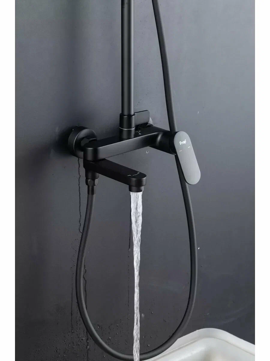 Душевая система Frap H85-6 F2485-6 черный