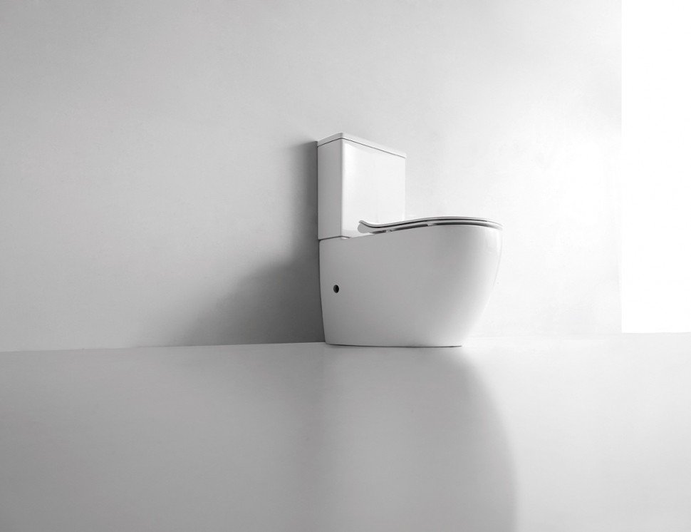 Унитаз-компакт напольный CeramaLux NS2176 белый