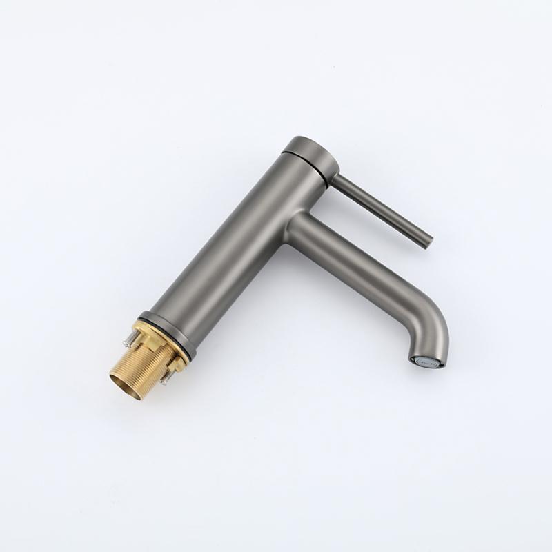 Смеситель для раковины Gappo G06-9 G1006-9 золотой сатин