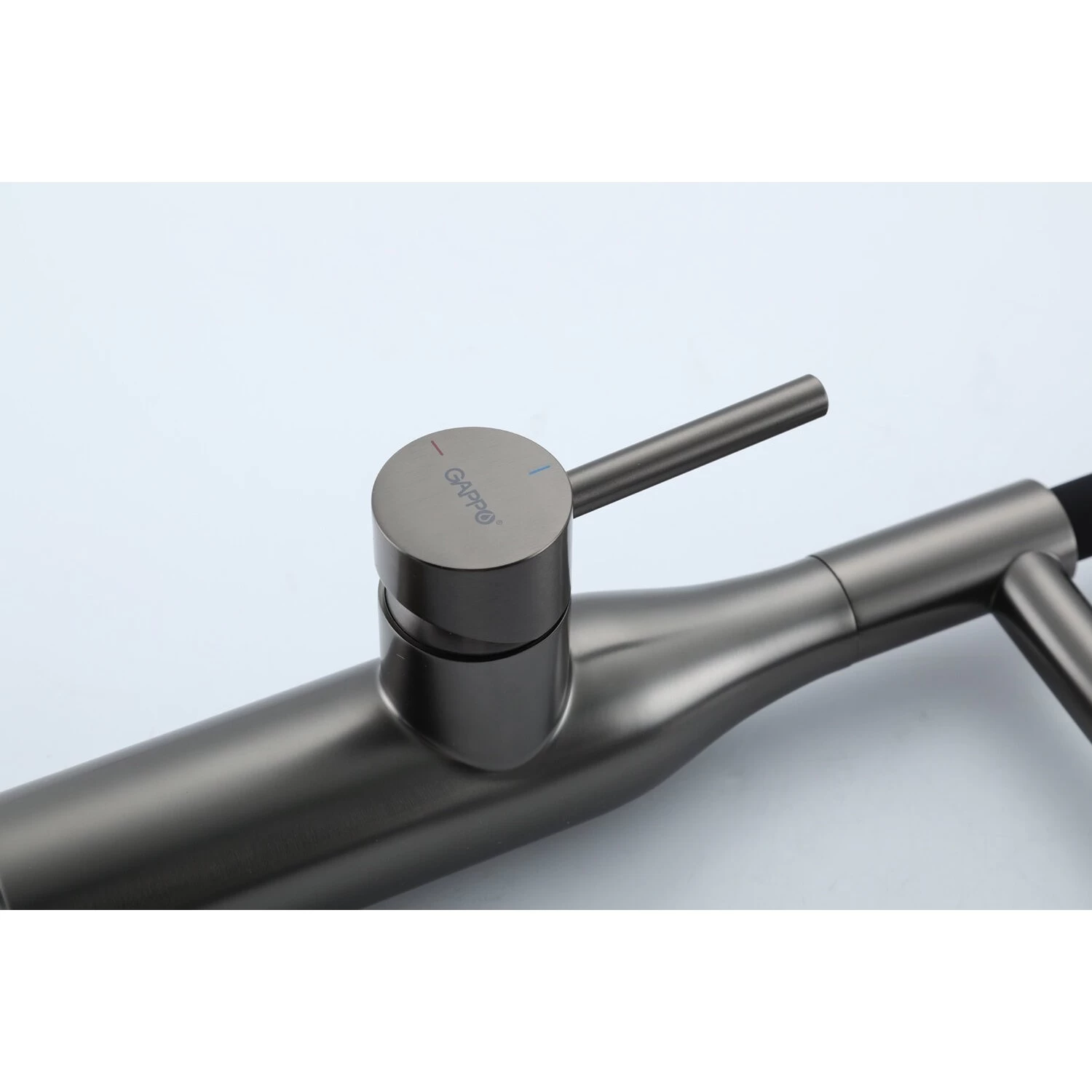 Смеситель для кухни Gappo G4098-29 оружейная сталь