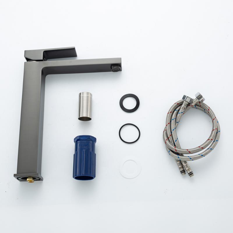 Высокий смеситель для раковины Frap H91-9 F1091-9 оружейная сталь