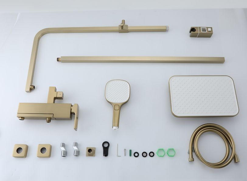 Душевая система Gappo G17-3 G2417-3 золотой сатин