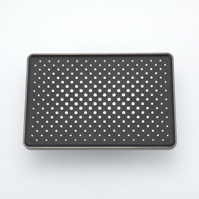 Душевая система с термостатом Gappo G91 G2491-9 оружейная сталь