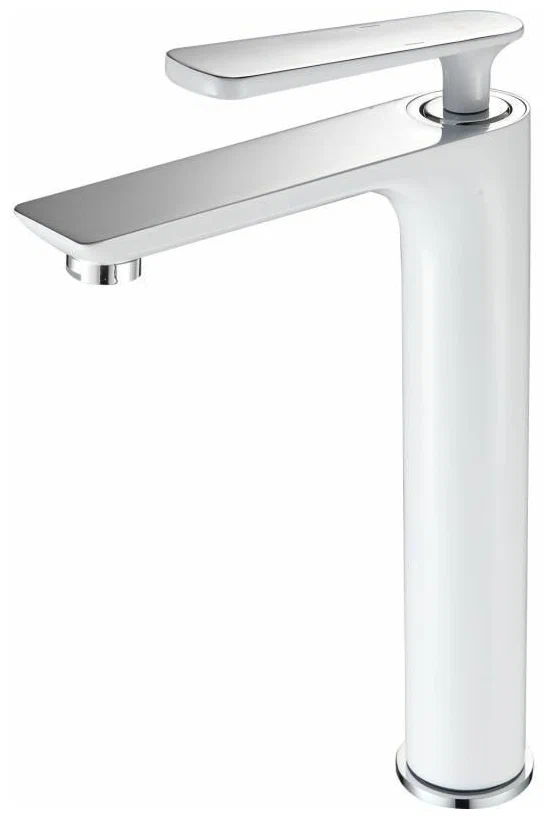 Высокий смеситель для раковины Frap F1052-56 белый-хром