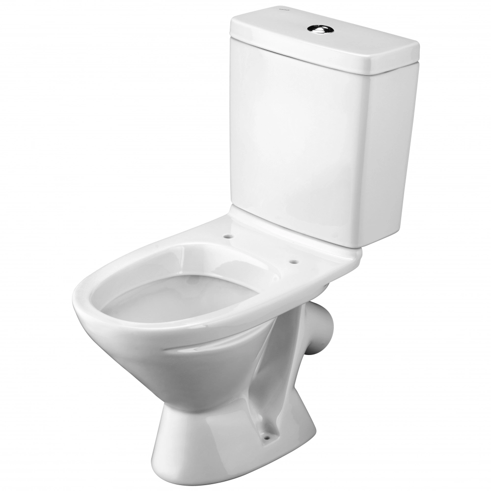 Унитаз-компакт Santek Лига, косой выпуск, 2 режима, дюропласт