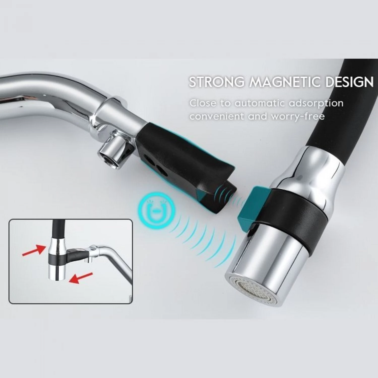 Смеситель для кухни с фильтром Gappo G4398-80 хром