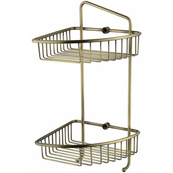 Полка настенная (двойная) угловая Kaiser KH-5071 бронза