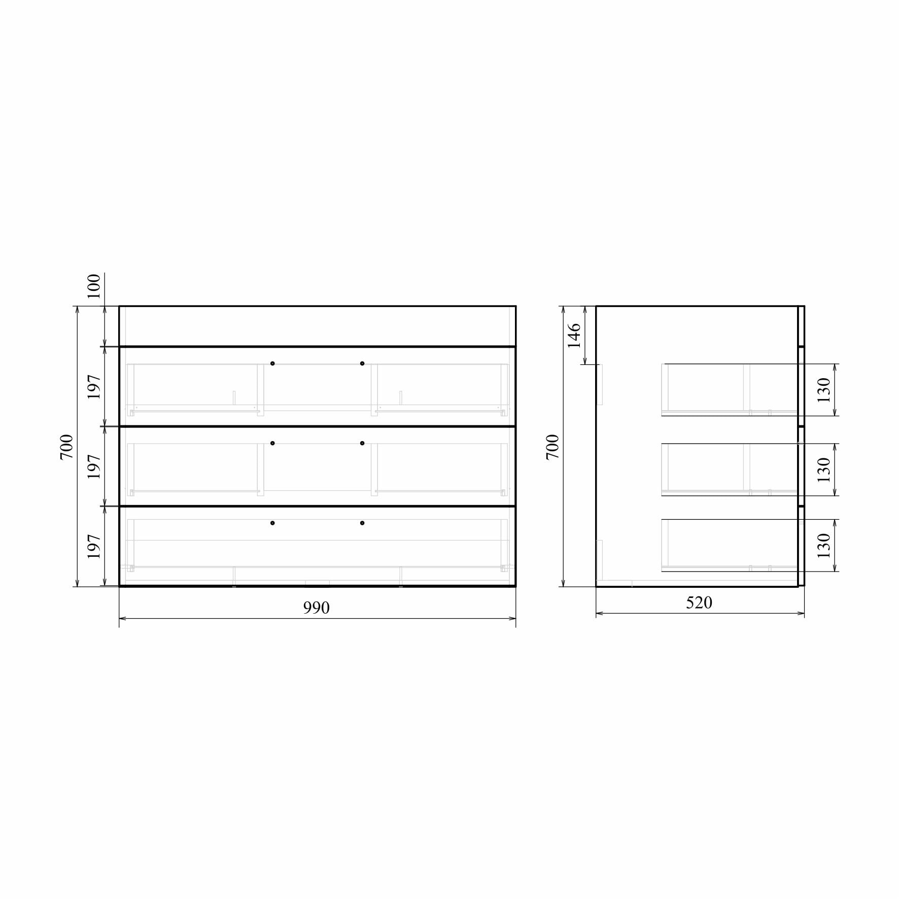Напольная тумба Мирсант Мальта 100 дуб белый