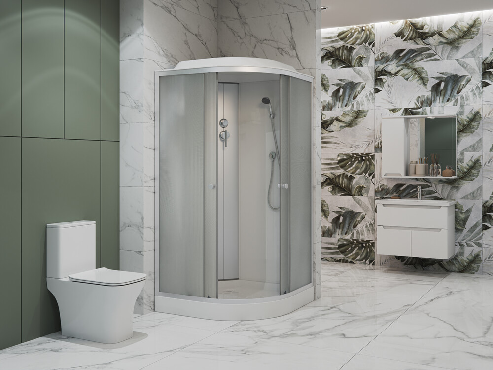 Душевая кабина EvaGold F901WS 90*90, рифленое стекло