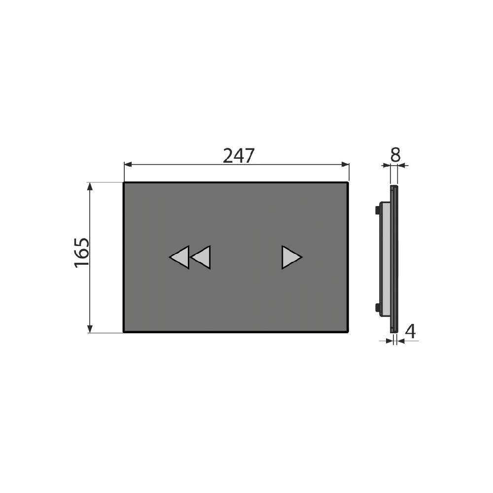 Сенсорная кнопка смыва инсталляции Alcaplast Night Light-2