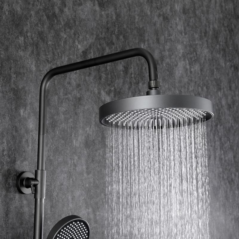 Душевая система Frap H75-9 F2475-9 оружейная сталь