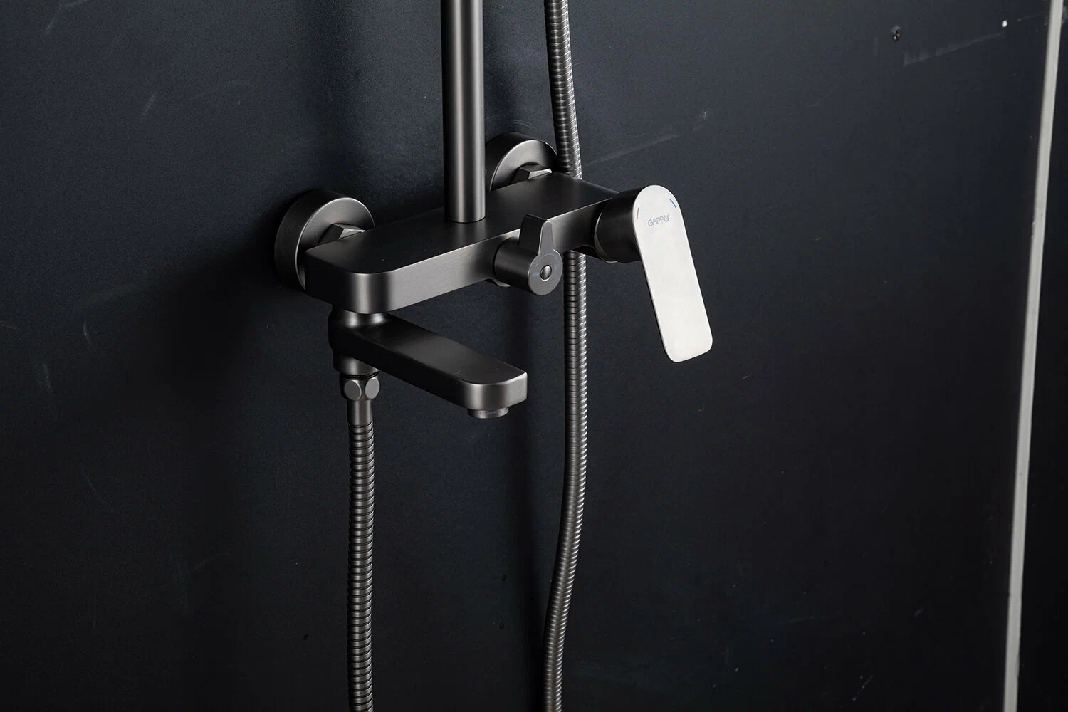 Душевая система Gappo G48-9 G2448-9 оружейная сталь