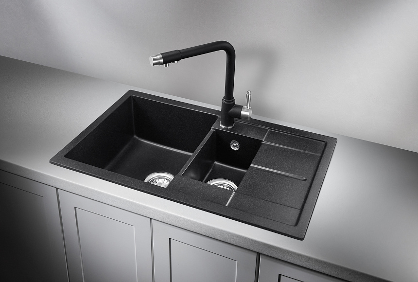 Кухонная мойка Granula GR-7802 Черный