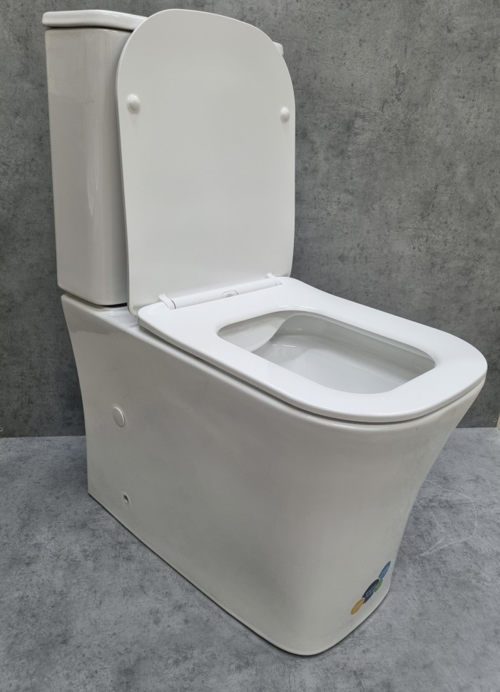 Унитаз-компакт CeramaLux 1218A белый глянцевый