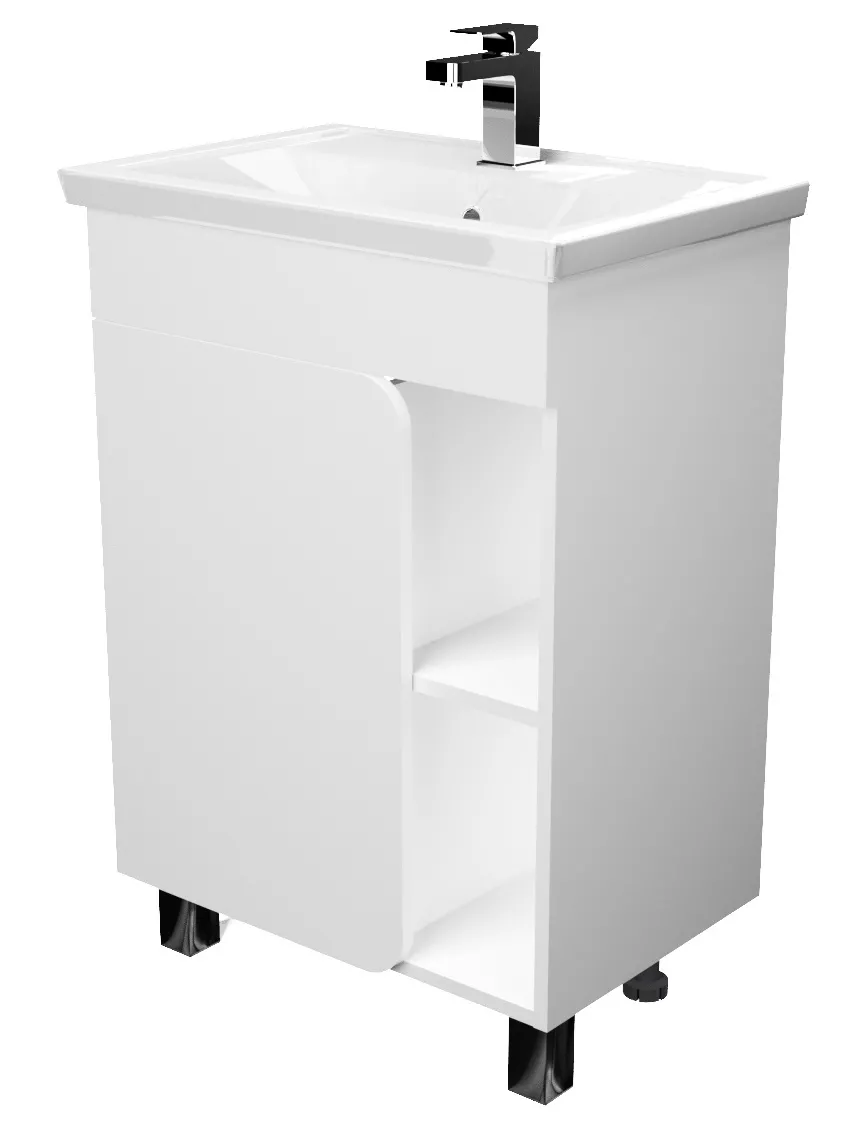 Тумба 1Marka Nuvo 70Н 1д. Белый глянец