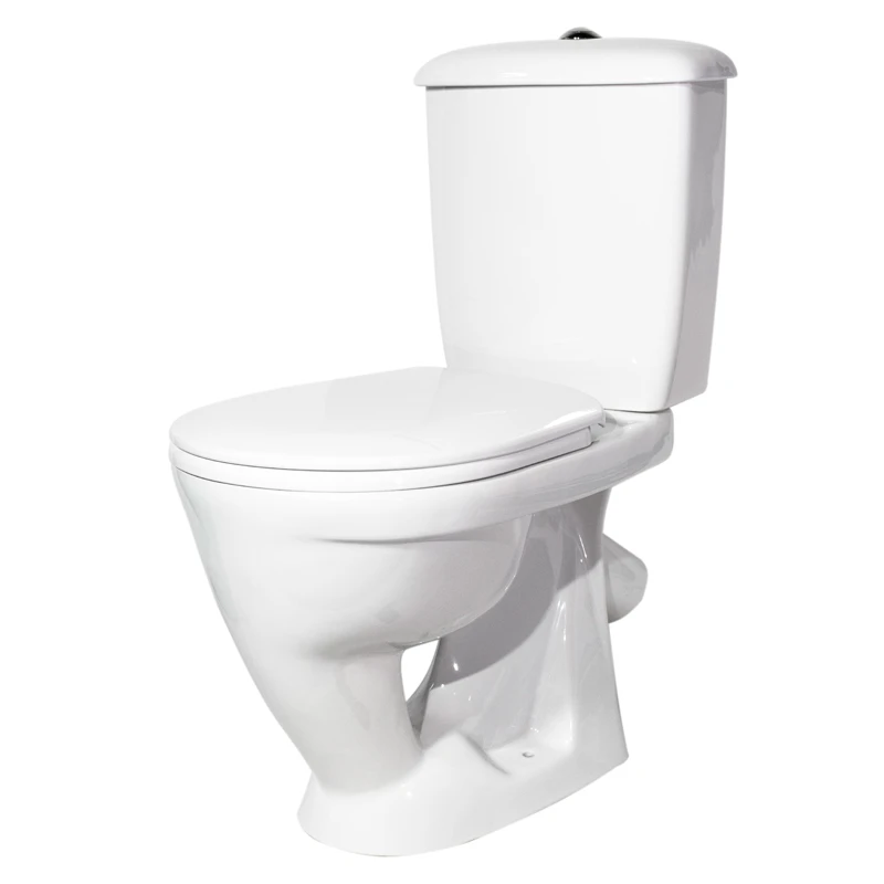 Унитаз-компакт Оскольская Керамика Радуга тарельчатый Стандарт, косой выпуск