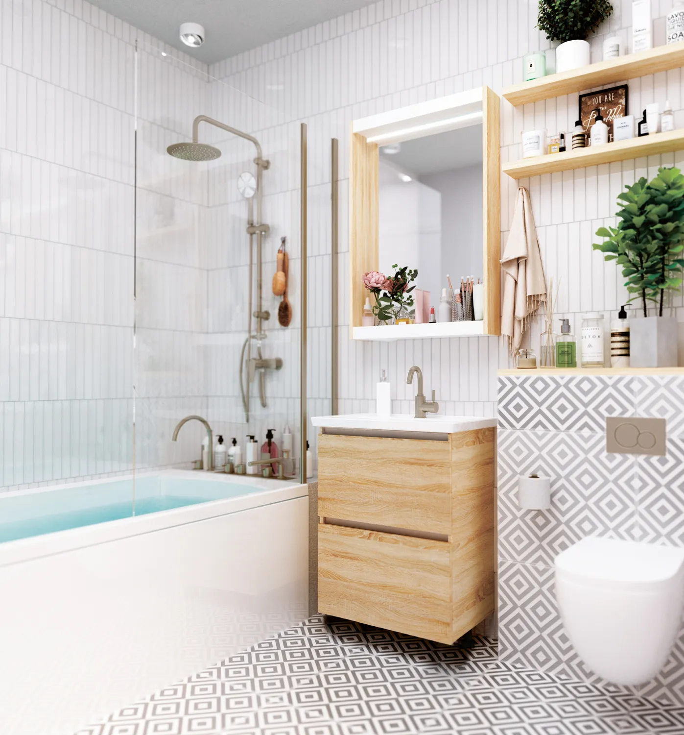 Тумба 1Marka New Aris 70П 2я. Дуб Сонома