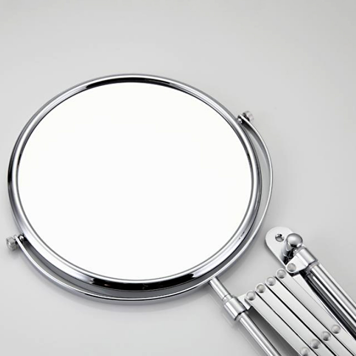 Настенное косметическое зеркало Frap F6406 хром