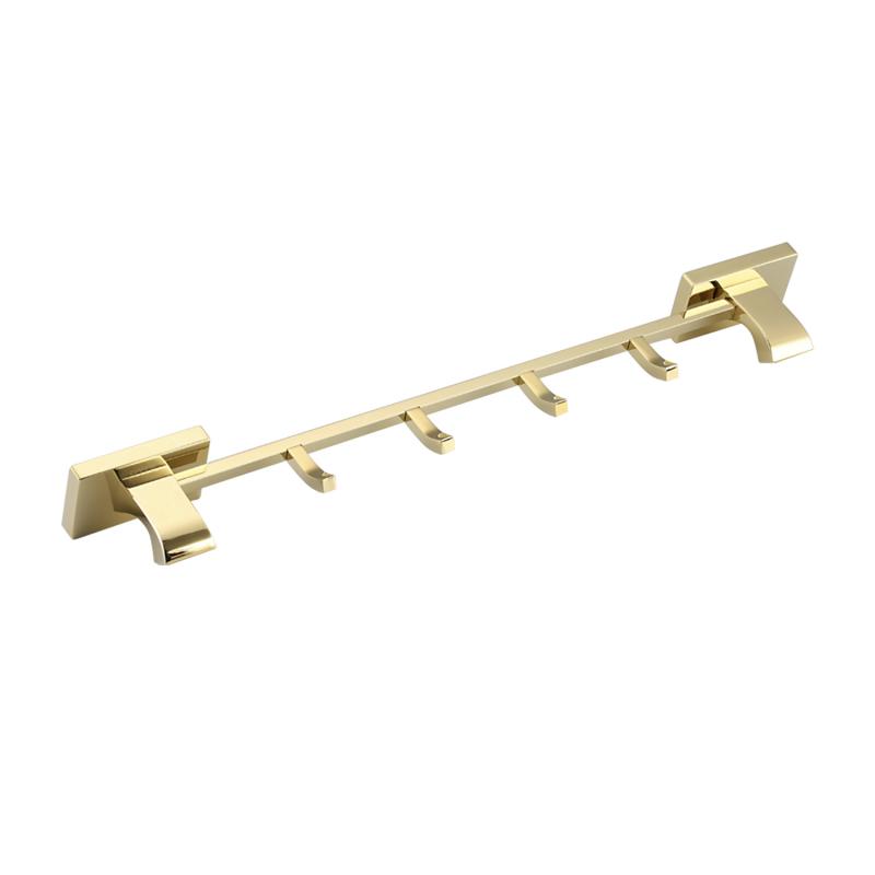 Планка с 4-мя крючками Gappo G07-3 G0716-43 золото
