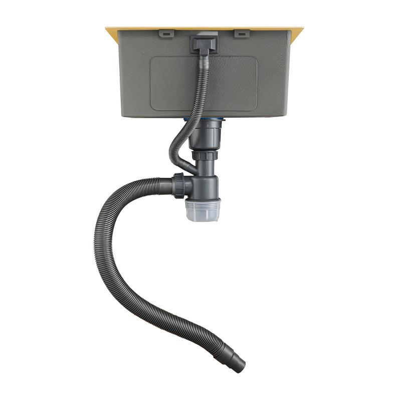 Мойка для кухни с коландером из нержавеющей стали Gappo G7246-3 золотой сатин