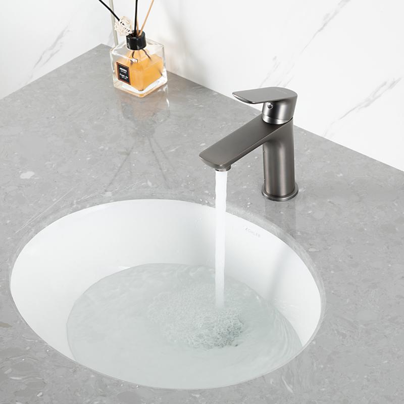 Смеситель для раковины Gappo G48-9 G1048-9 оружейная сталь