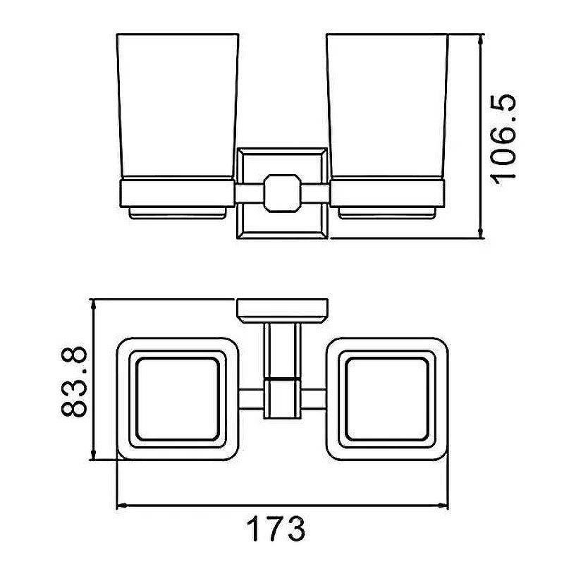 Стаканы для ванной Gappo G3808