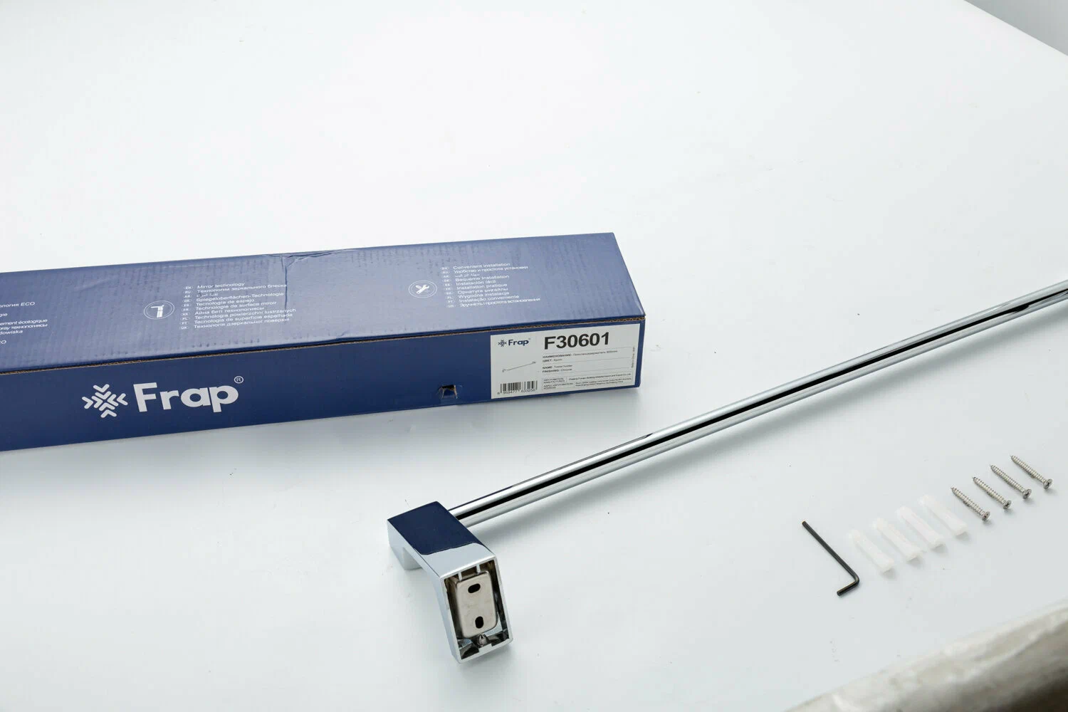 Прямой полотенцедержатель Frap F306 F30601 хром