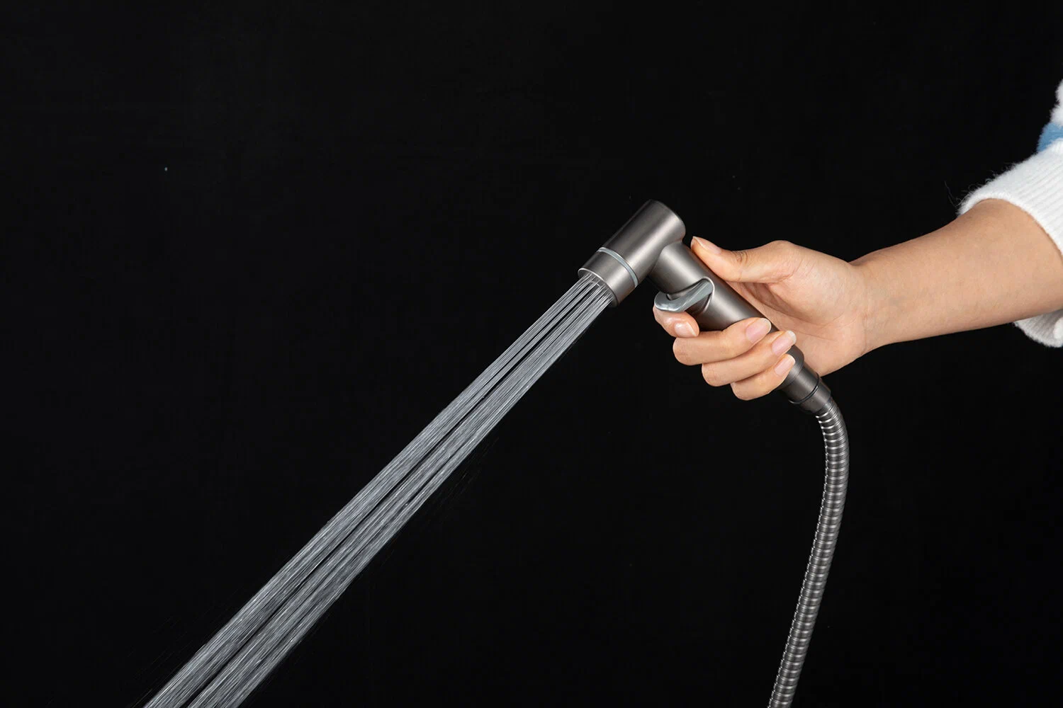 Гигиенический душ встраиваемый Frap H85-9 F2085-9 оружейная сталь