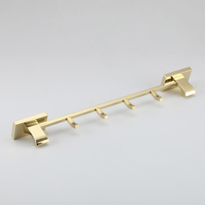 Планка с 4-мя крючками Gappo G07-3 G0716-43 золото