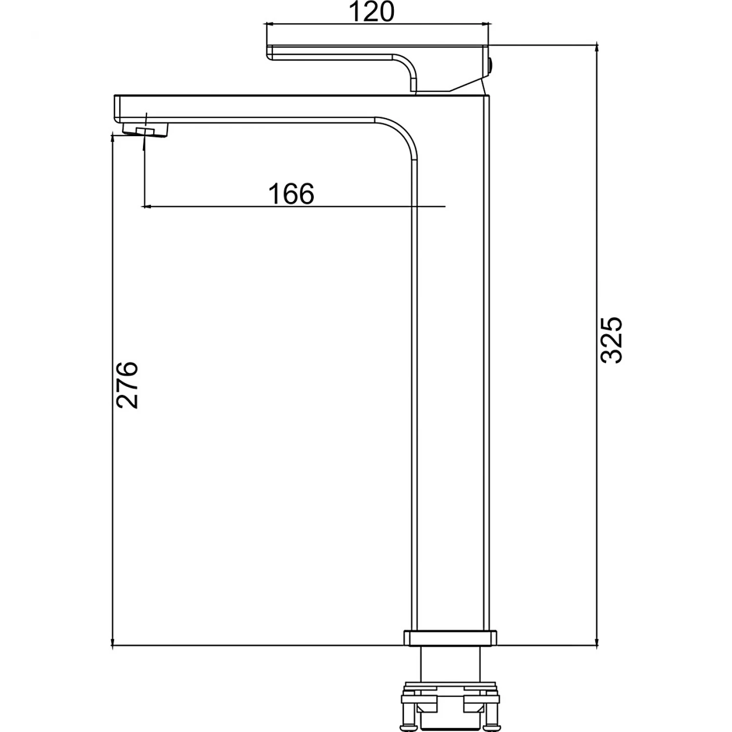 Высокий смеситель для раковины Gappo G17-3 G1017-32 золотой сатин