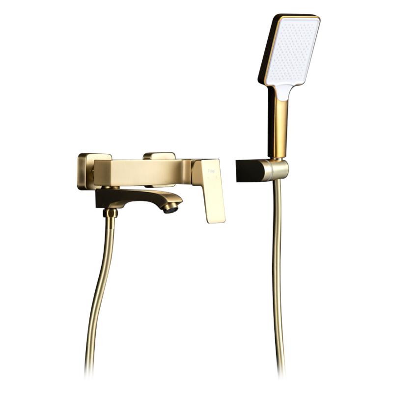 Смеситель для ванны Frap H76-3 F3276-3 золотой сатин