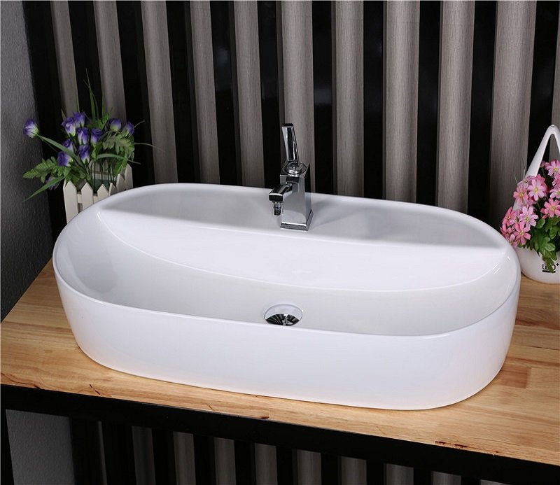 Накладная раковина CeramaLux 81,5 N D1347 белая