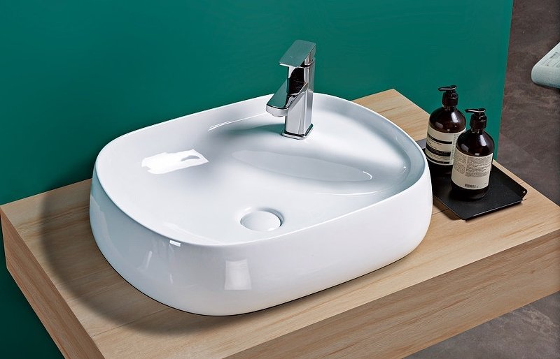 Накладная раковина CeramaLux 60 N 72442 белая