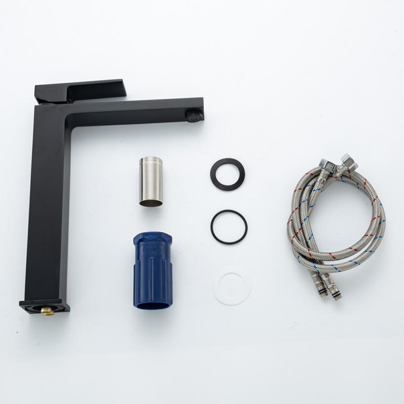 Высокий смеситель для раковины Frap H91-6 F1091-6 черный