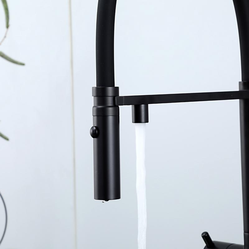 Смеситель для кухни с фильтром Gappo G97 G4397-86 черный