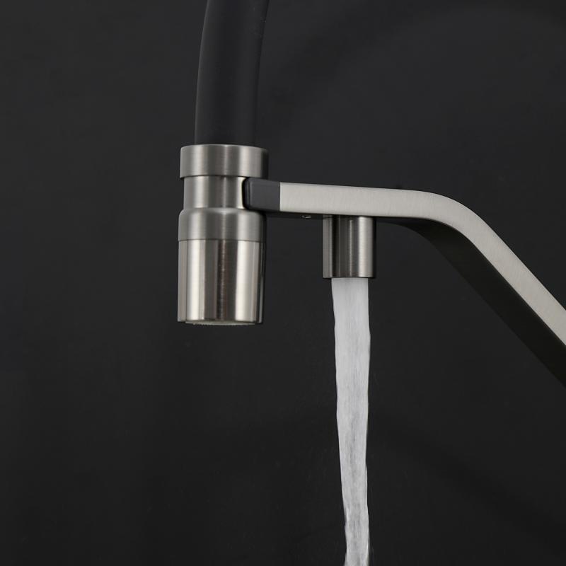 Смеситель для кухни с фильтром Gappo G95 G4395-69 оружейная сталь