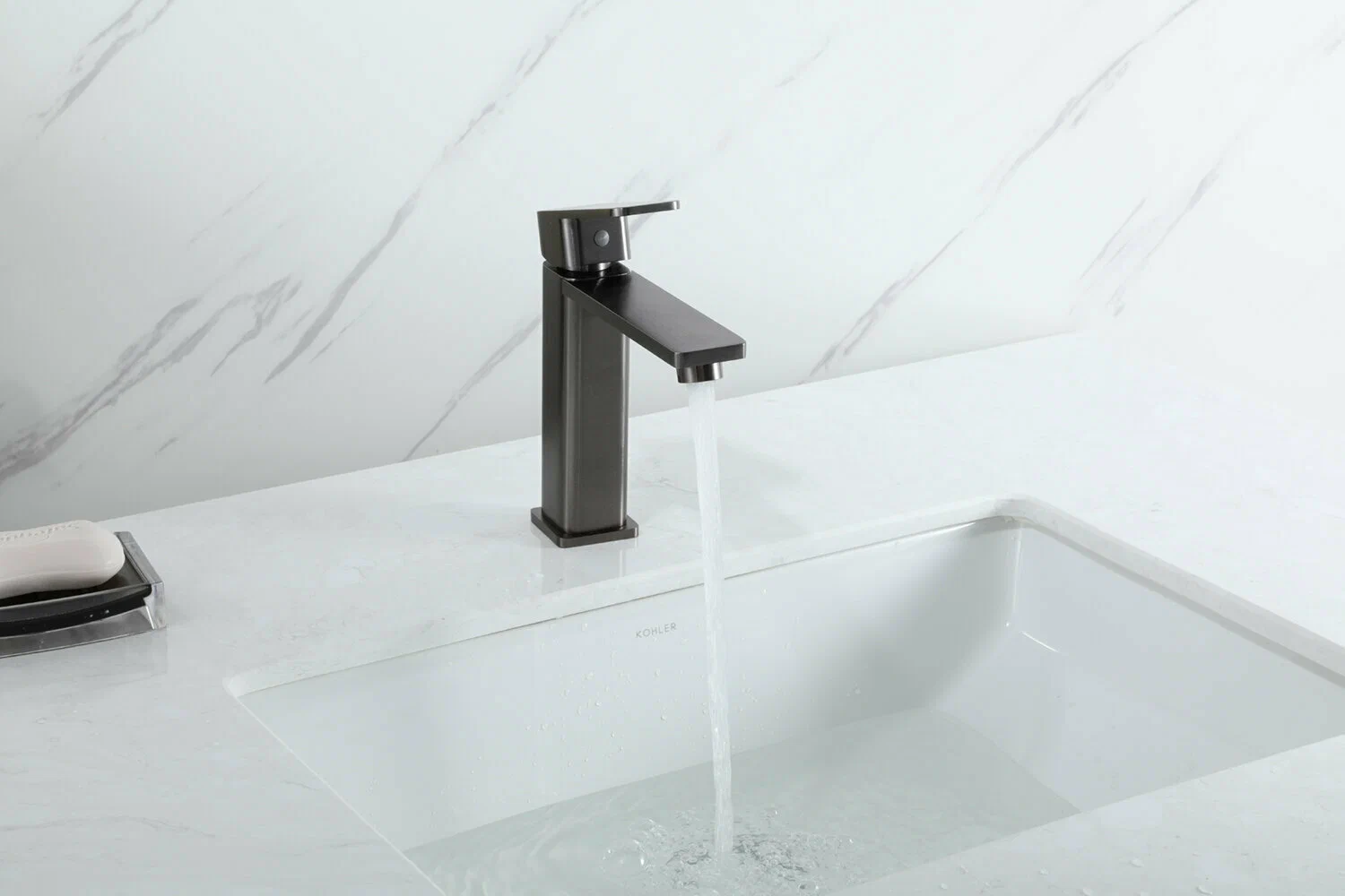 Смеситель для раковины Frap H202-9 F10202-9 оружейная сталь