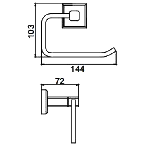 Держатель туалетной бумаги Gappo G38 G3803-3 хром