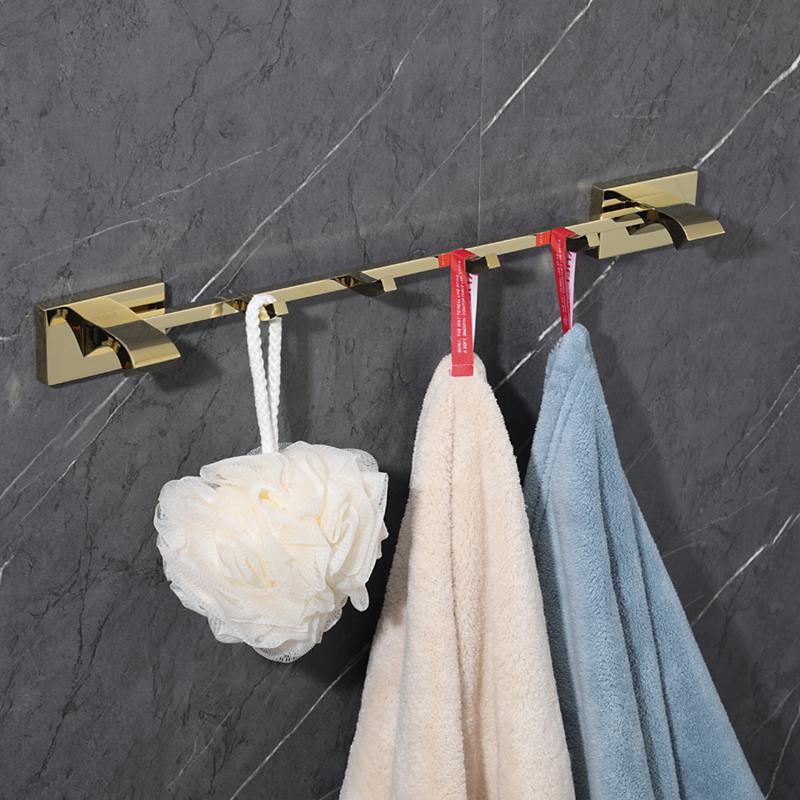 Планка с 4-мя крючками Gappo G07-3 G0716-43 золото