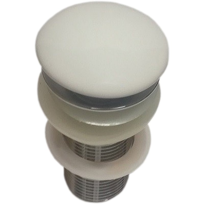 Донный клапан для раковины CeramaLux RD002 без перелива белый