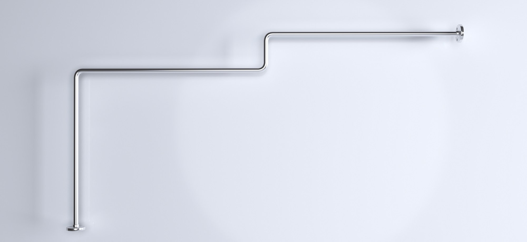 Карниз для ванны 1Marka Linea 165*85 Г-образный