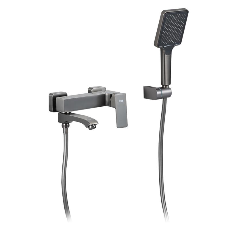 Смеситель для ванны Frap H76-9 F3276-9 оружейная сталь