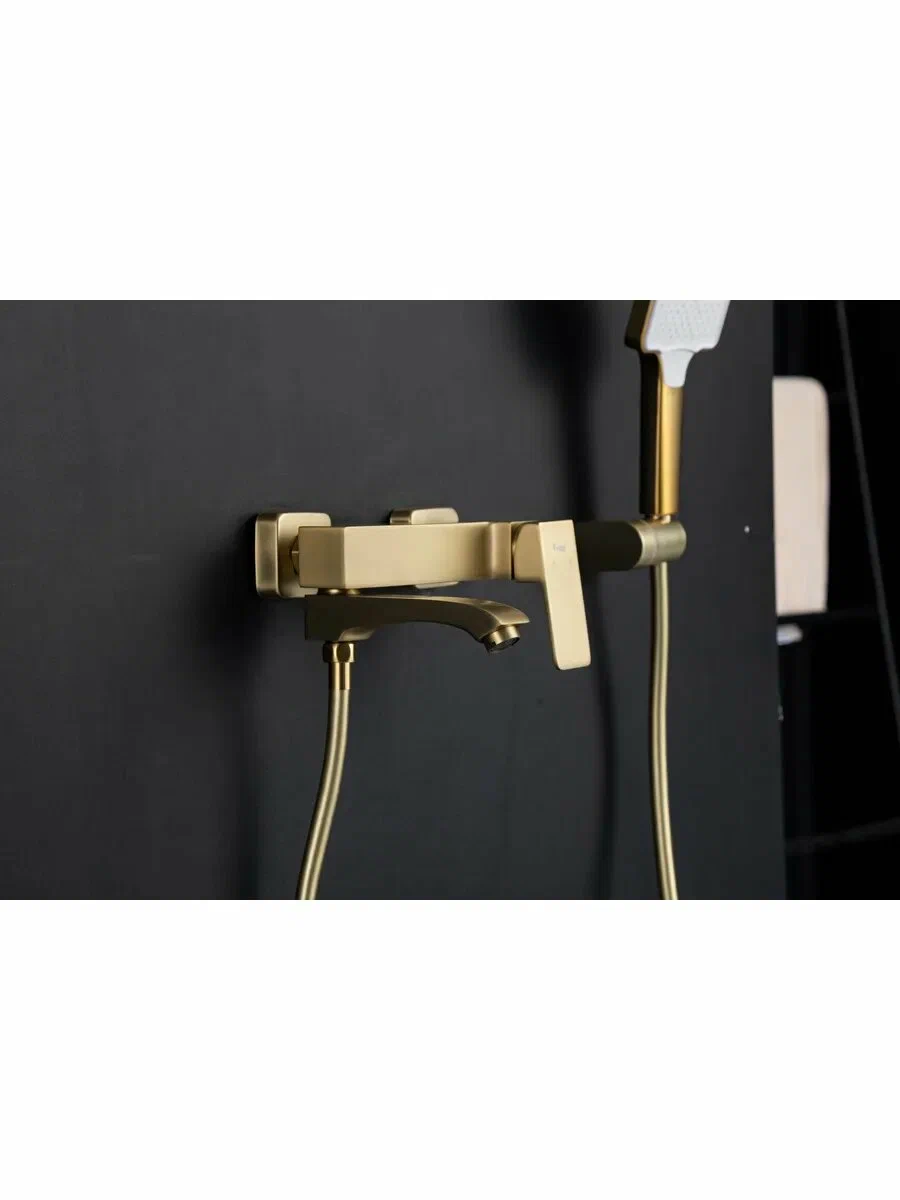 Смеситель для ванны Frap H76-3 F3276-3 золотой сатин