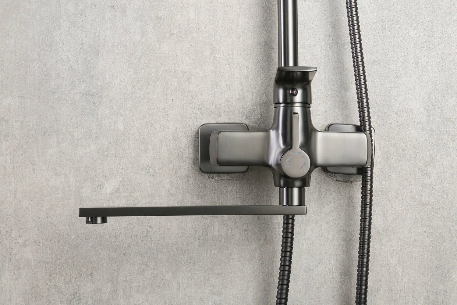 Душевая система Frap H71-9 F2471-9 оружейная сталь