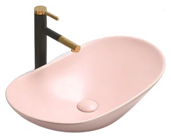 Накладная раковина CeramaLux 61 7811AMP-3 розовая