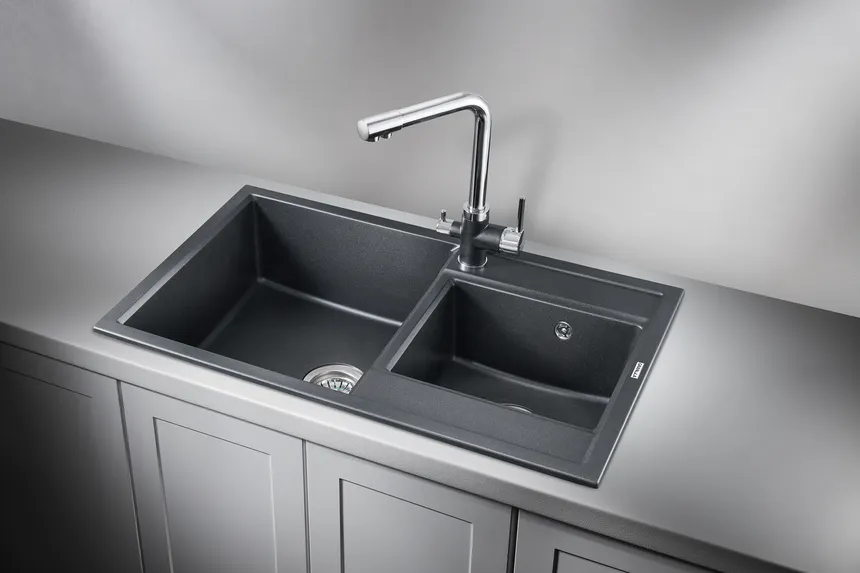 Кухонная мойка Granula GR-8201 Шварц (черный металлик)