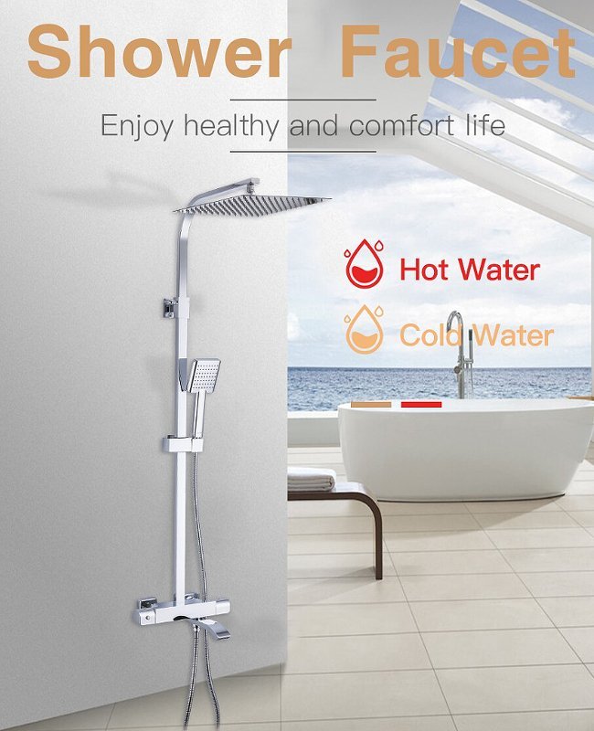 Душевая система с термостатом Gappo G07 G2407-40