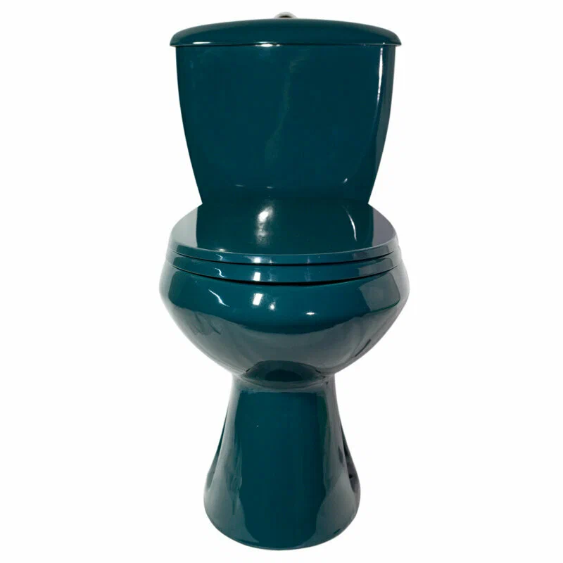 Унитаз-компакт Оскольская Керамика Элисса Зеленый, косой выпуск