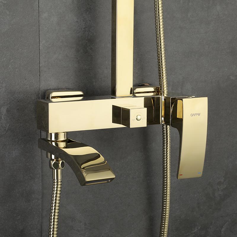 Душевая система Gappo G07-3 G2407-3 золото